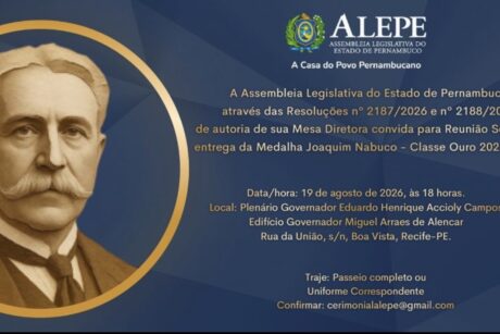 Homenagem: Carolina Oliveira presidente do Recife Convention, recebe nesta quarta-feira (19), a Medalha Joaquim Nabuco da ALEPE