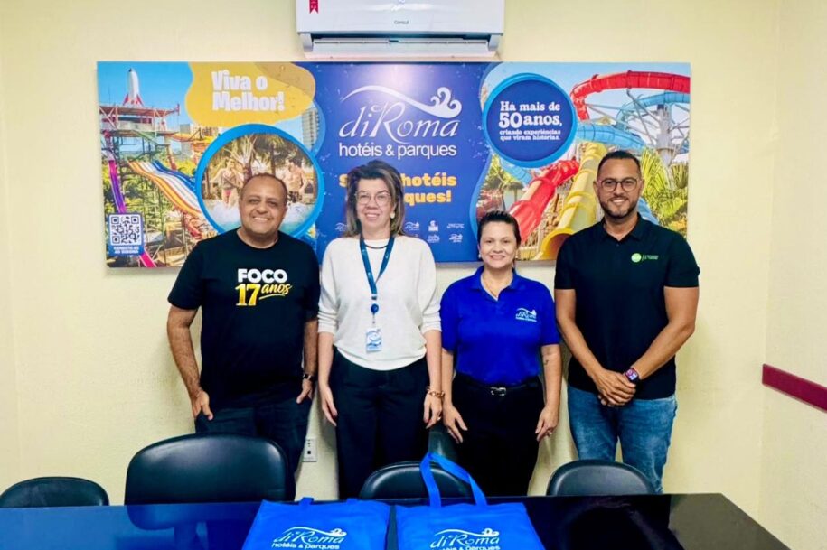 Foco Operadora se reúne com o grupo DiRoma Hotéis & Parques em Caldas Novas(GO)