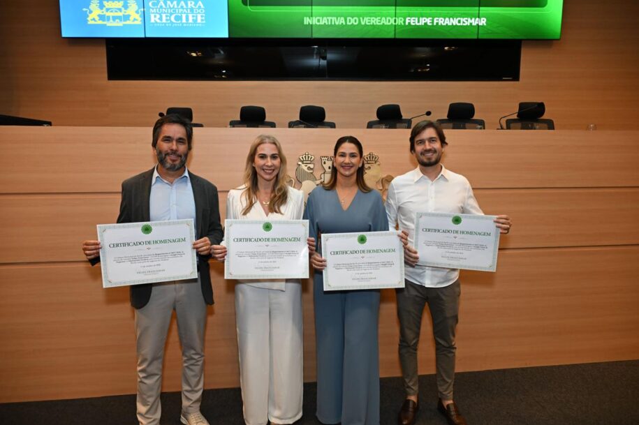 Câmara do Recife homenageia Insight Feiras & Negócios e Multimodal Nordeste por contribuição à economia pernambucana