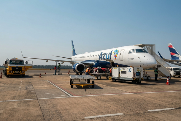 Azul retoma voos diretos de Foz para Recife e Porto Alegre durante o verão